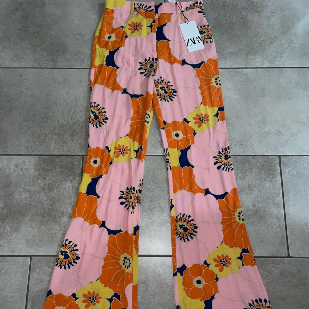 Printed Flare Zara pants